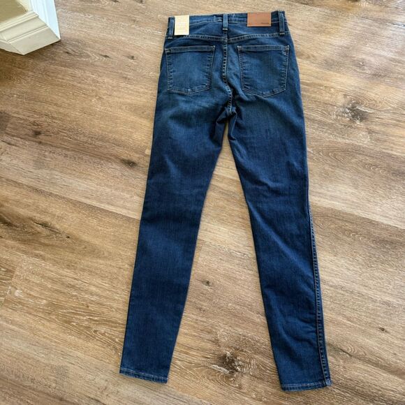 NWT Madewell Dark Blue Skinny Jeans Sz 26 - Picture 3 of 3